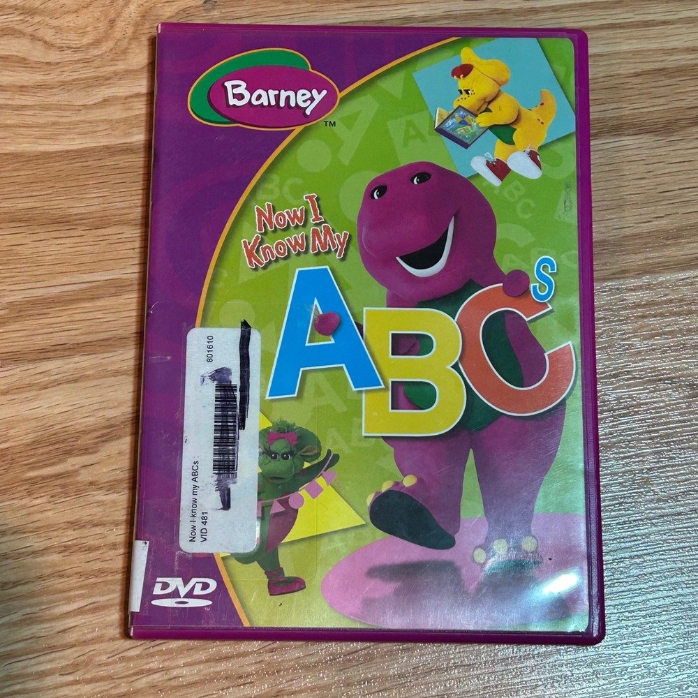 Barney Now I Know My ABCs DVD Learning Educational Childrens Movie